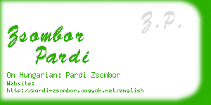 zsombor pardi business card